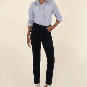Kut from the Kloth Black Rachael Corduroy Mom Jean Black Corduroy Size 10 NWOT